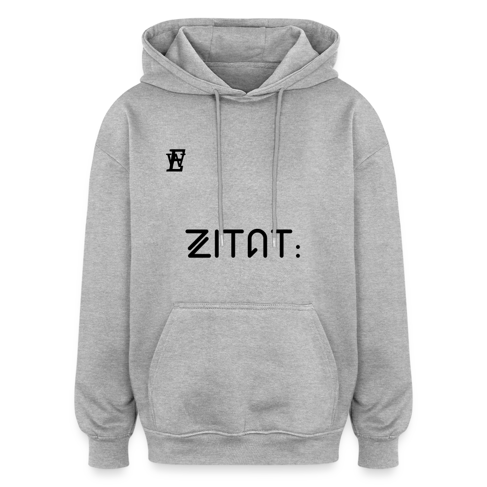 Hoodie Zitat Ende - Grau meliert