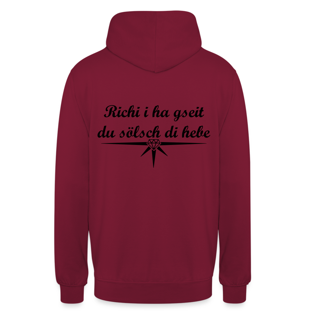 Unisex Hoodie Richi - Bordeaux
