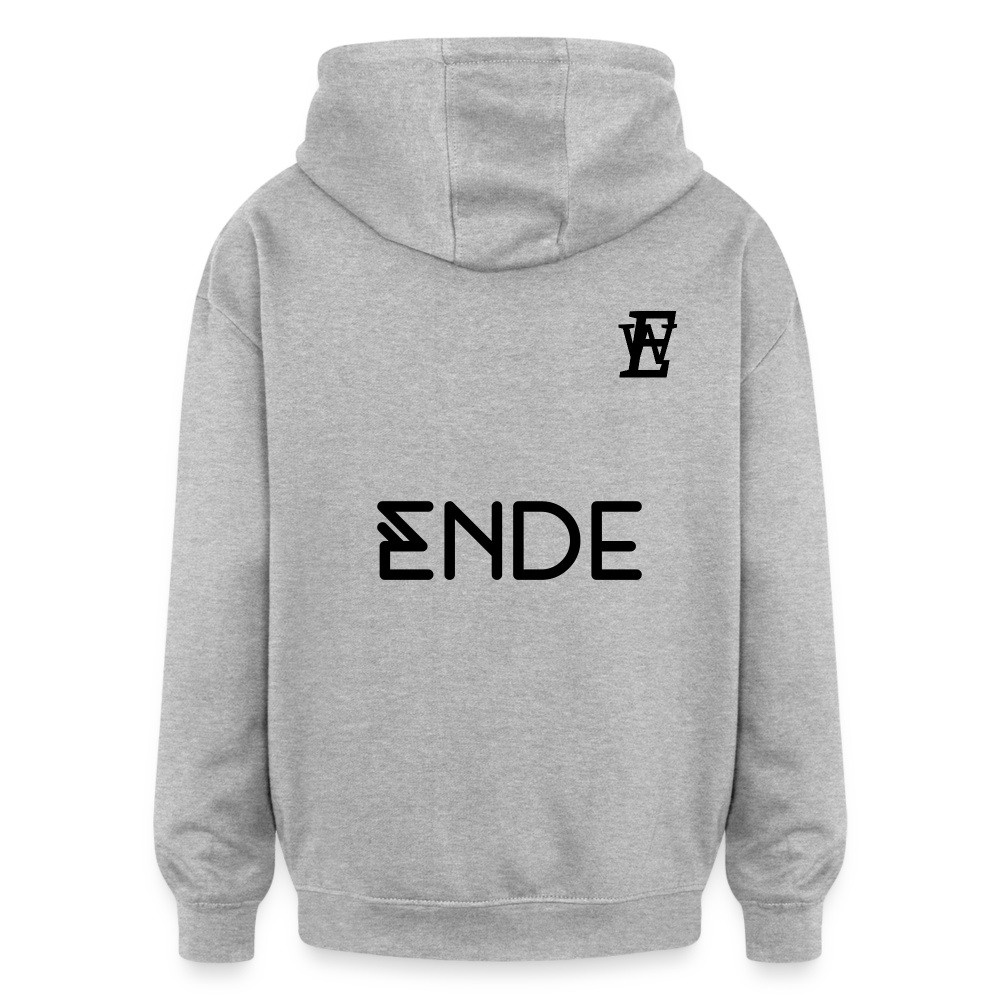 Hoodie Zitat Ende - Grau meliert