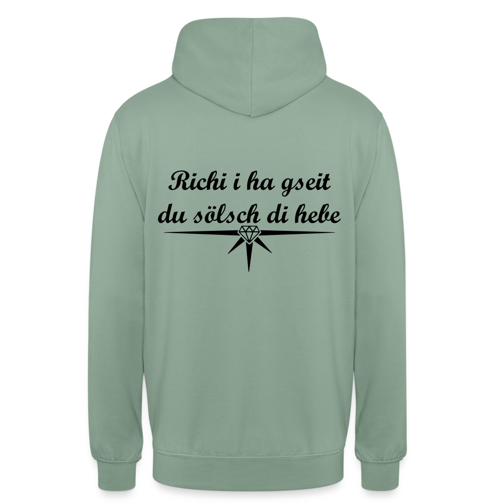 Unisex Hoodie Richi - Graugrün