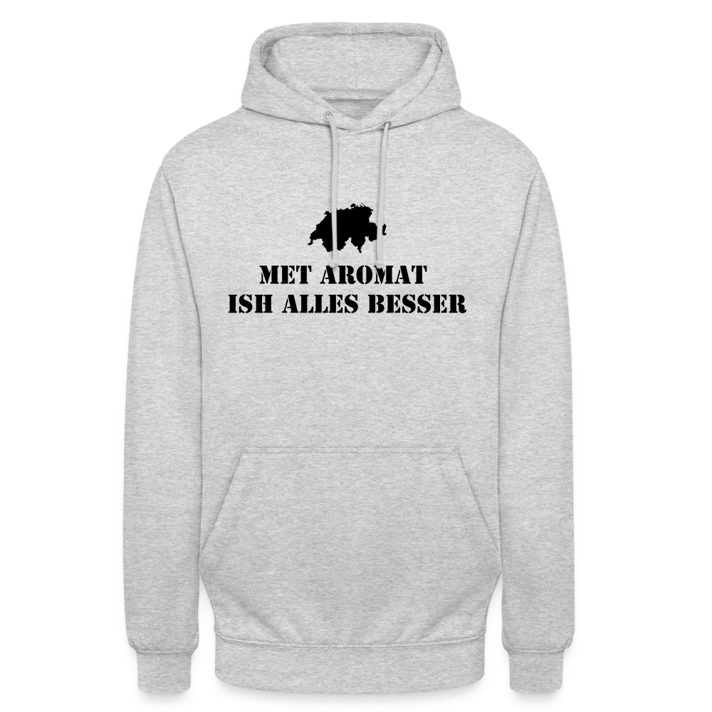 Unisex Hoodie Richi - Hellgrau meliert