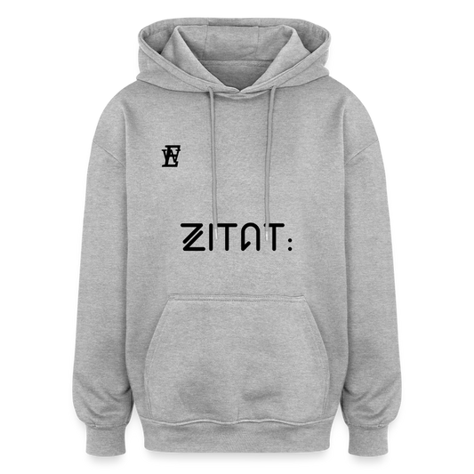 Hoodie Zitat Ende - Grau meliert