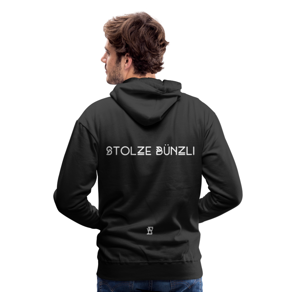 Männer Premium Hoodie - Schwarz